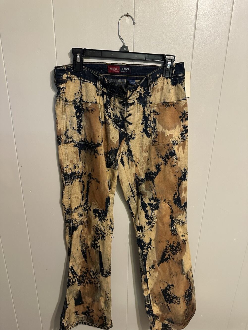 Younique Women’s Flare Lace-Up Denim Jeans Size 9